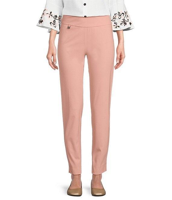 Slimsation® by Multiples Relaxed Tapered Leg Tummy Control Pull-On Ankle Pants Product Image
