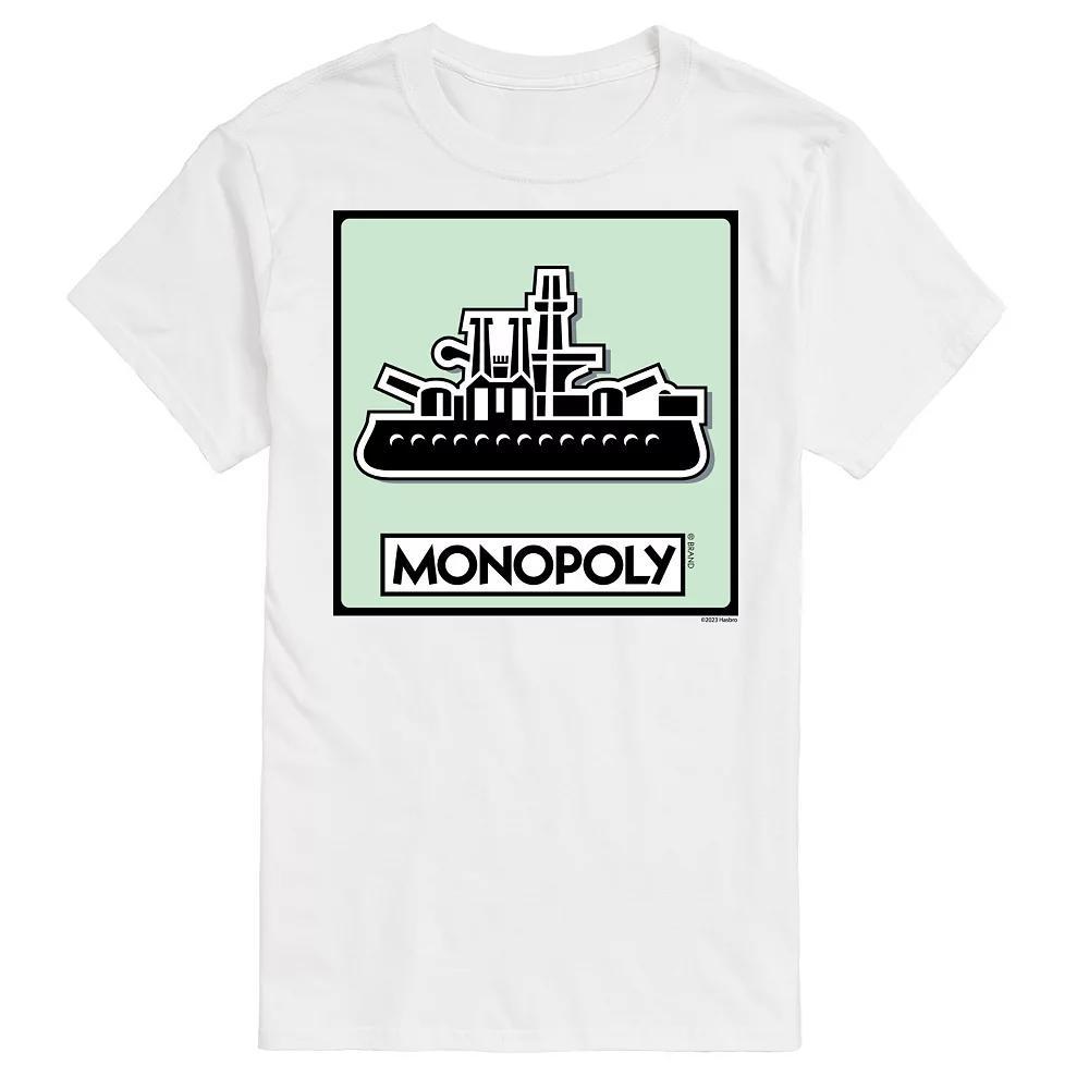 Mens Monopoly Ship Game Token Graphic Tee Product Image