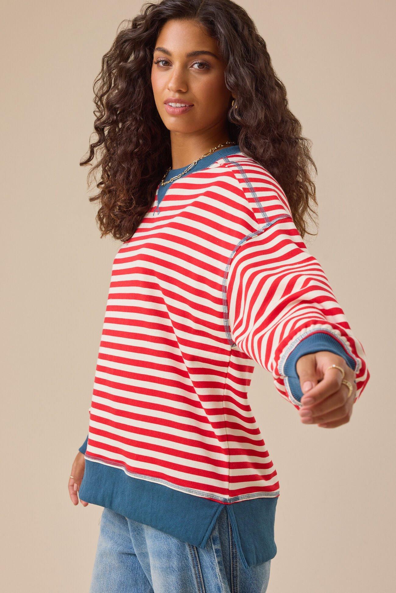 Pace Setter Stripe Crewneck Product Image