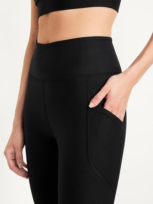 High-Waisted PowerSoft Rib Leggings Product Image