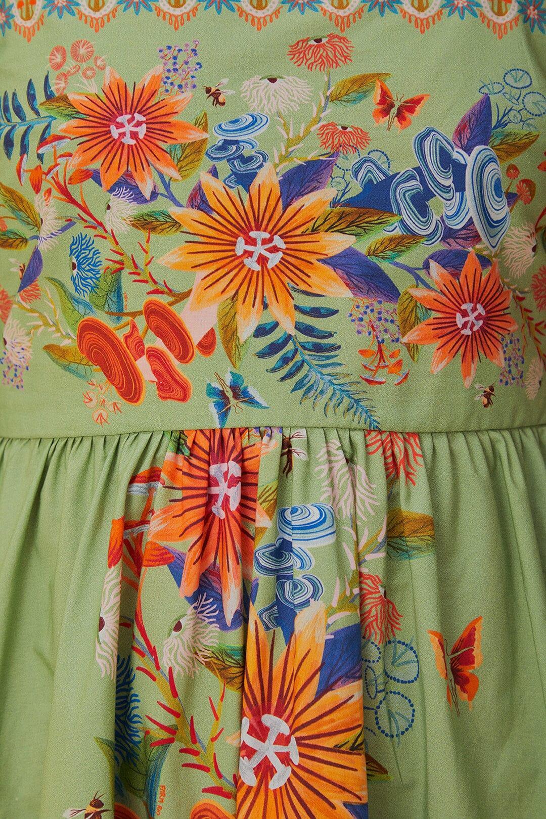 Green Bright Yard Mini Dress Product Image