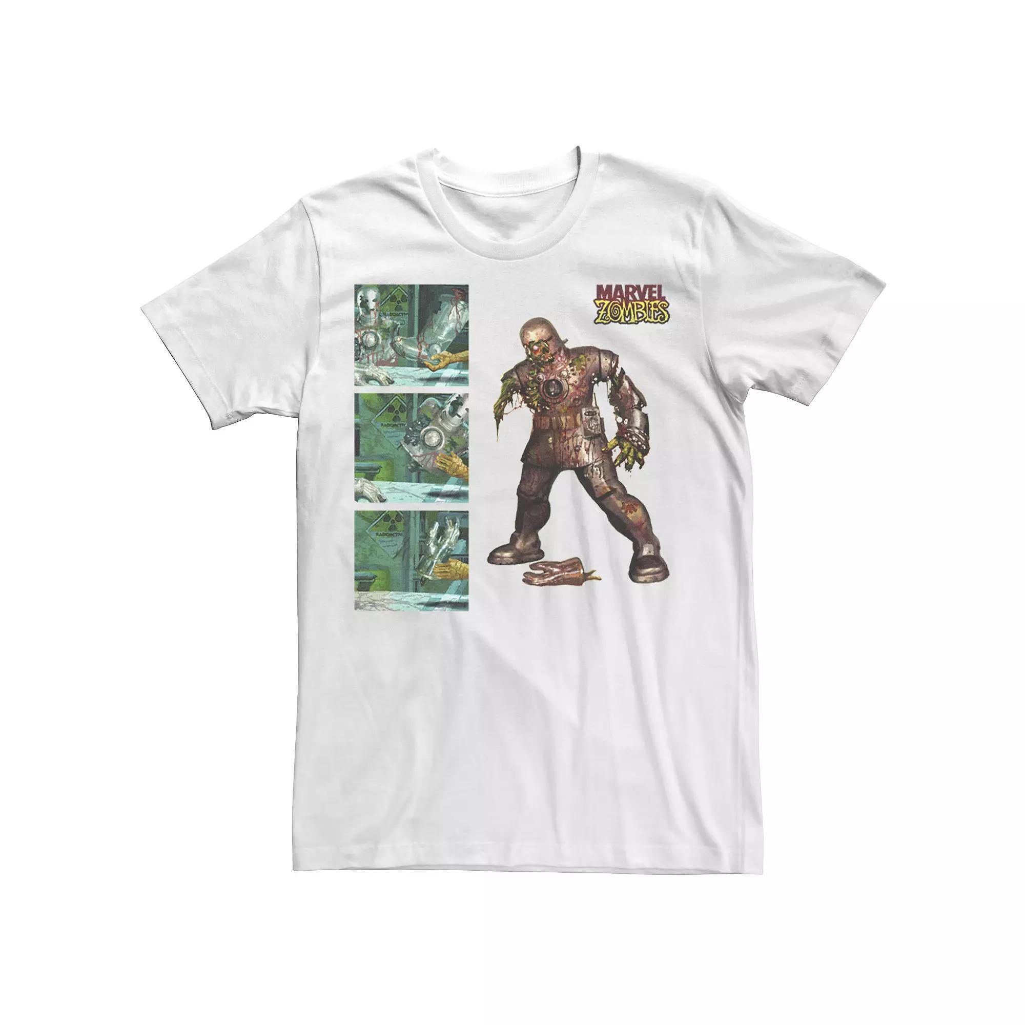 Men's Marvel Zombies Iron Man Zombie Panels Graphic Tee, Size: XL, White Product Image