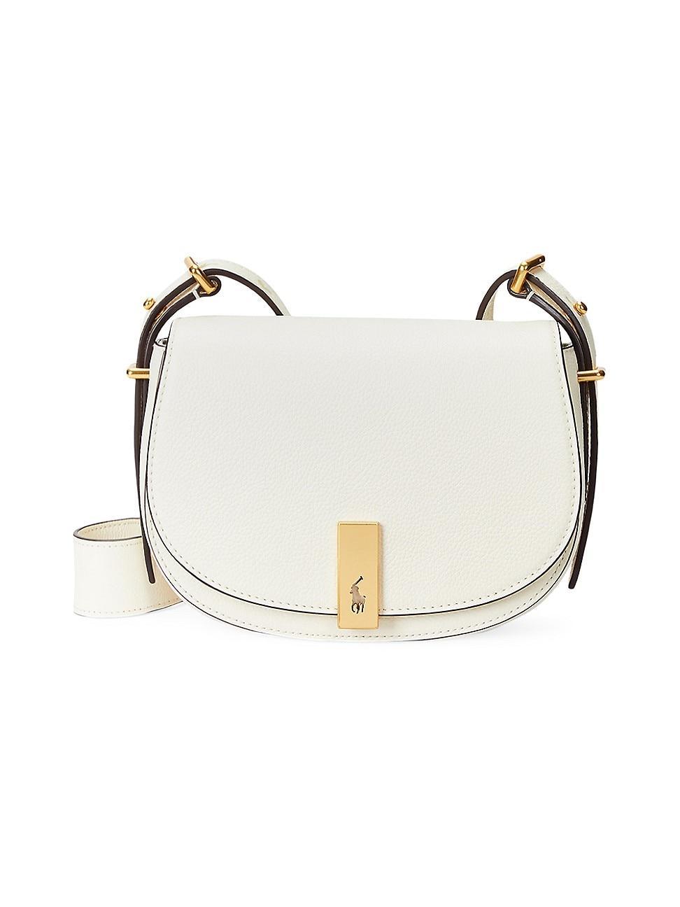 Womens Mini ID Leather Saddle Bag Product Image