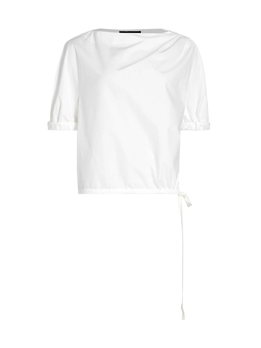 Womens Addison Poplin Drawstring Top Product Image