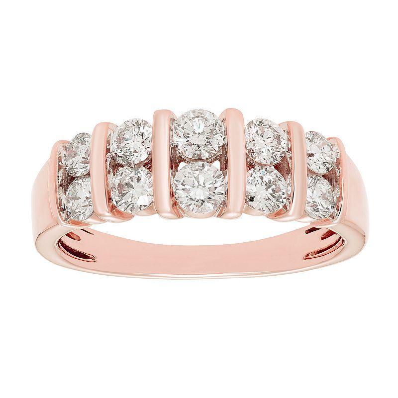 The Regal Collection 14k Gold 1 Carat T.W. Certified Diamond Band, Women's, Size: 7 Product Image