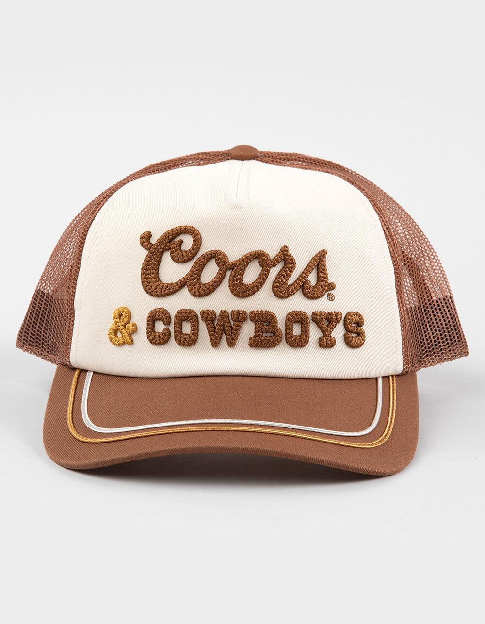 AMERICAN NEEDLE Coors & Cowboys Trucker Hat - TAN Product Image