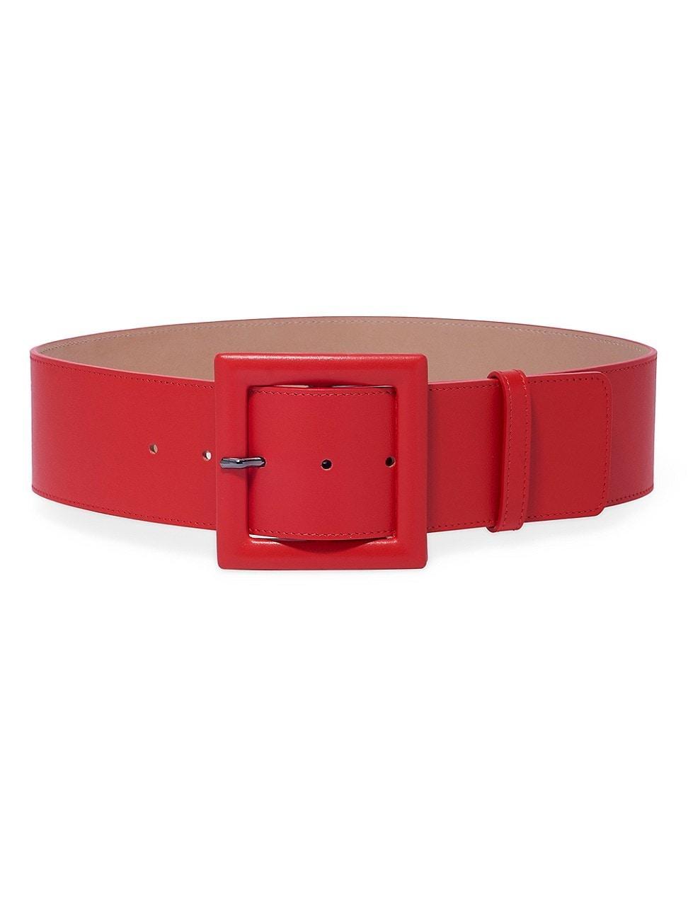 Womens Icon Large Square Buckle Belt Product Image