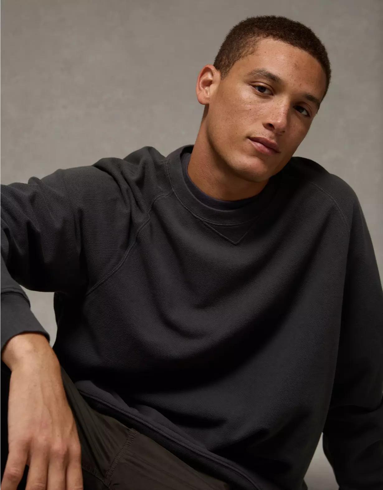 AE Long Sleeve Piqué T-Shirt Product Image