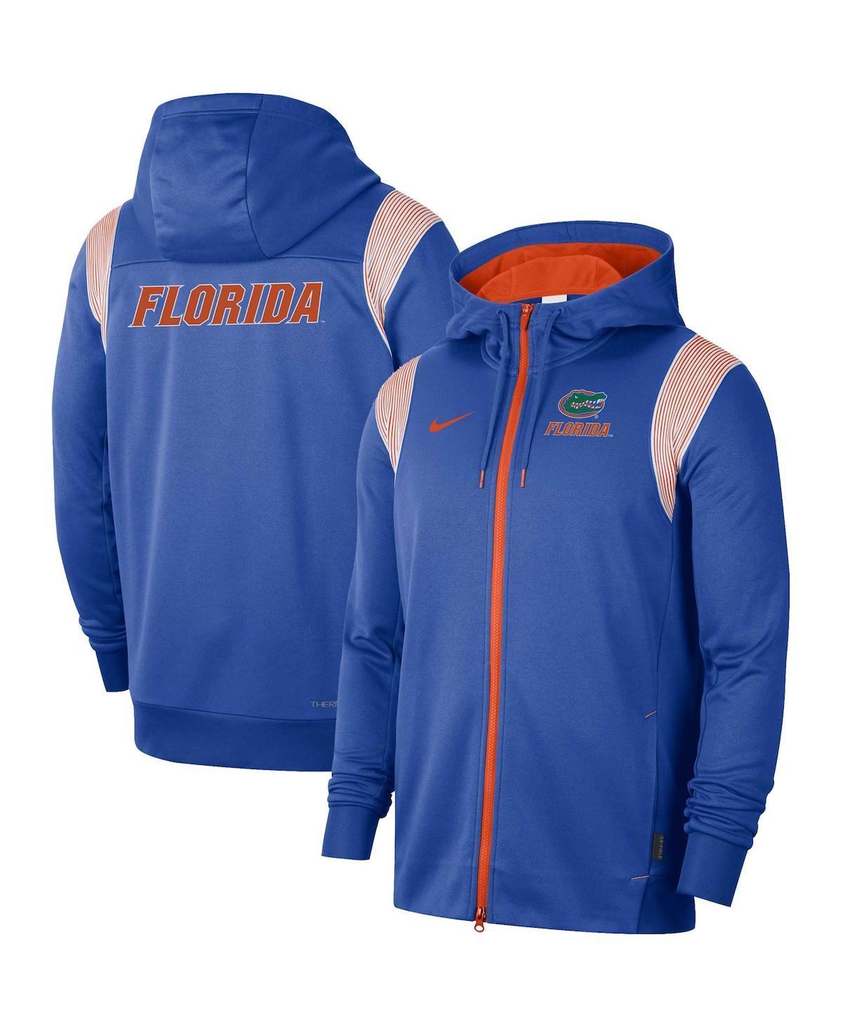 Men's Nike Royal Florida Gators Sideline Lockup Performance Full-Zip Hoodie Jacket, Size: XL, Blue Product Image