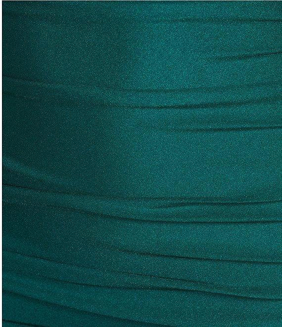 Midnight Doll Satin Jersey Knit Sleeveless Criss Cross Tie Back Dress Product Image