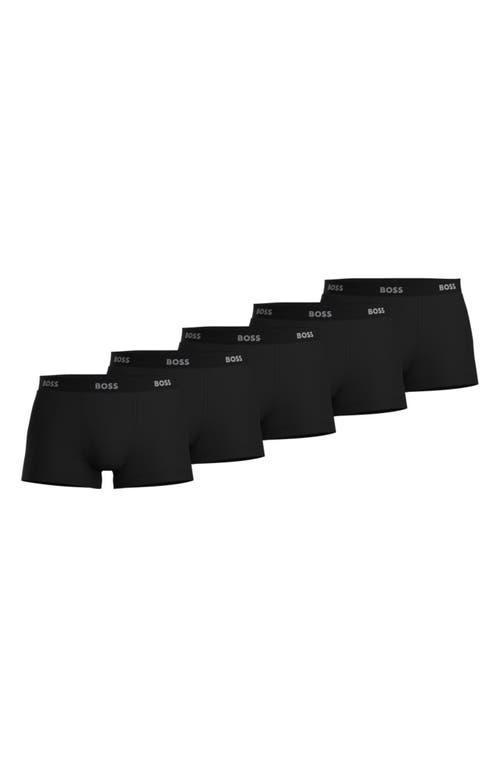 Boss Authentic Cotton Trunks, Pack of 5 Product Image