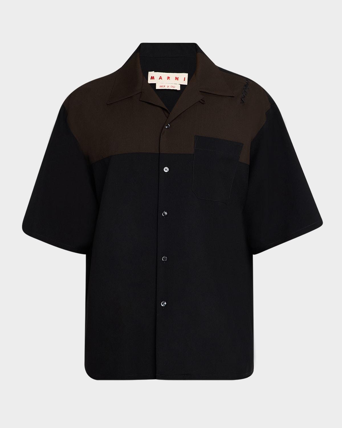 Mens Bicolor Camp Shirt Product Image