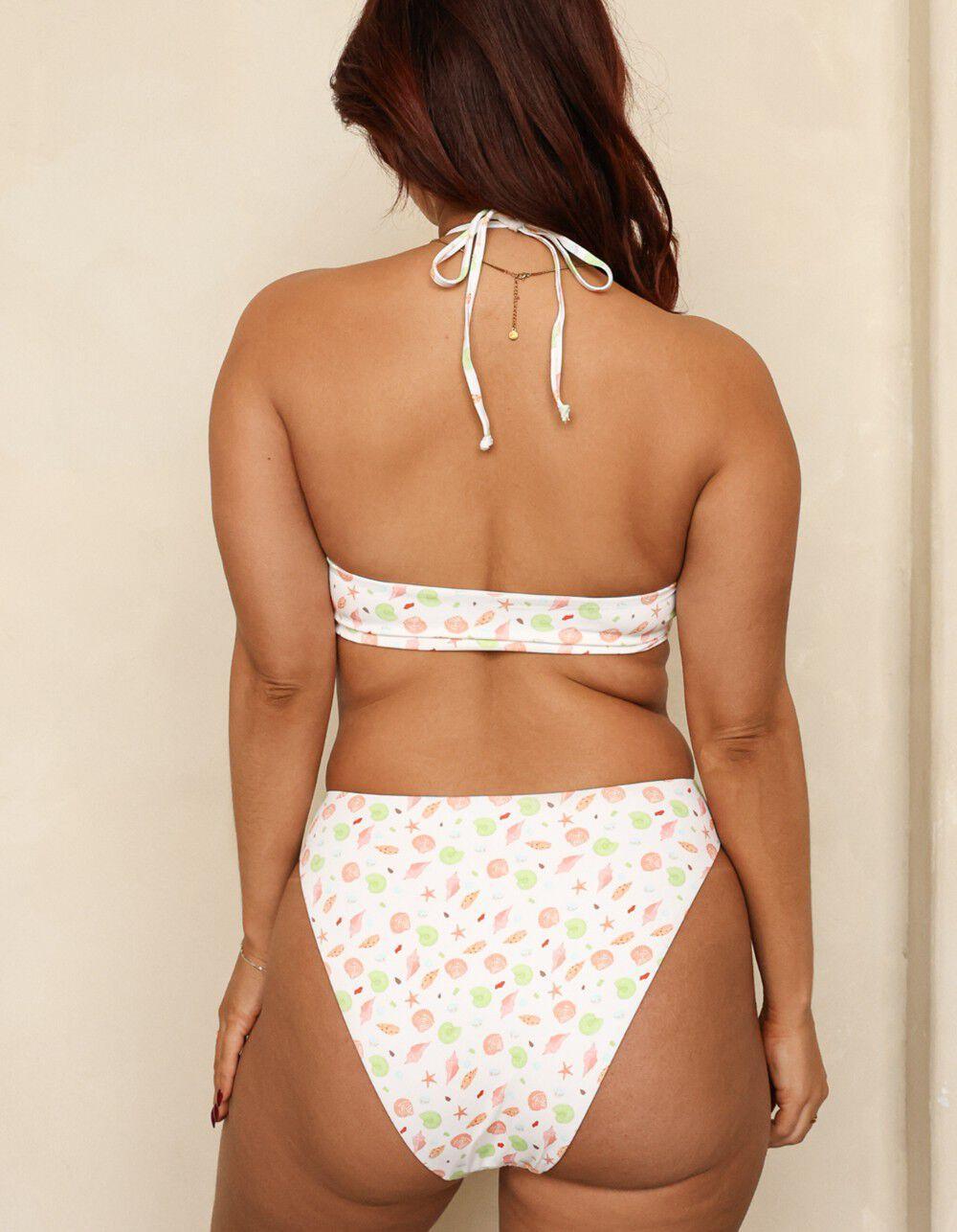 DIPPIN' DAISY'S Amalfi String Tie Bandeau Bikini Top - WHITE Product Image