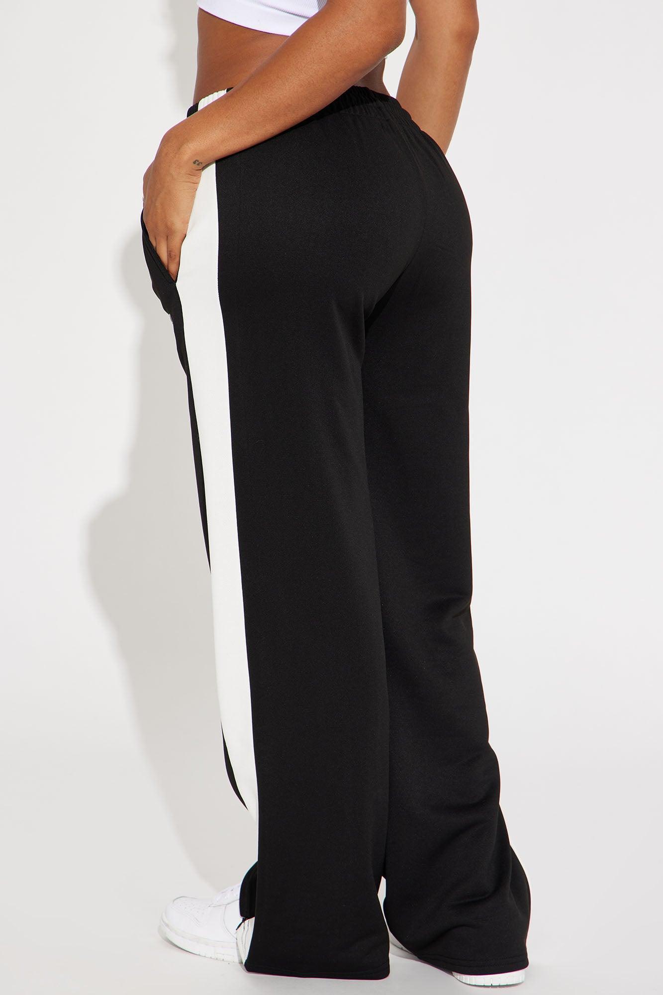Play It Back Lounge Wide Leg Pant - Black/combo Product Image