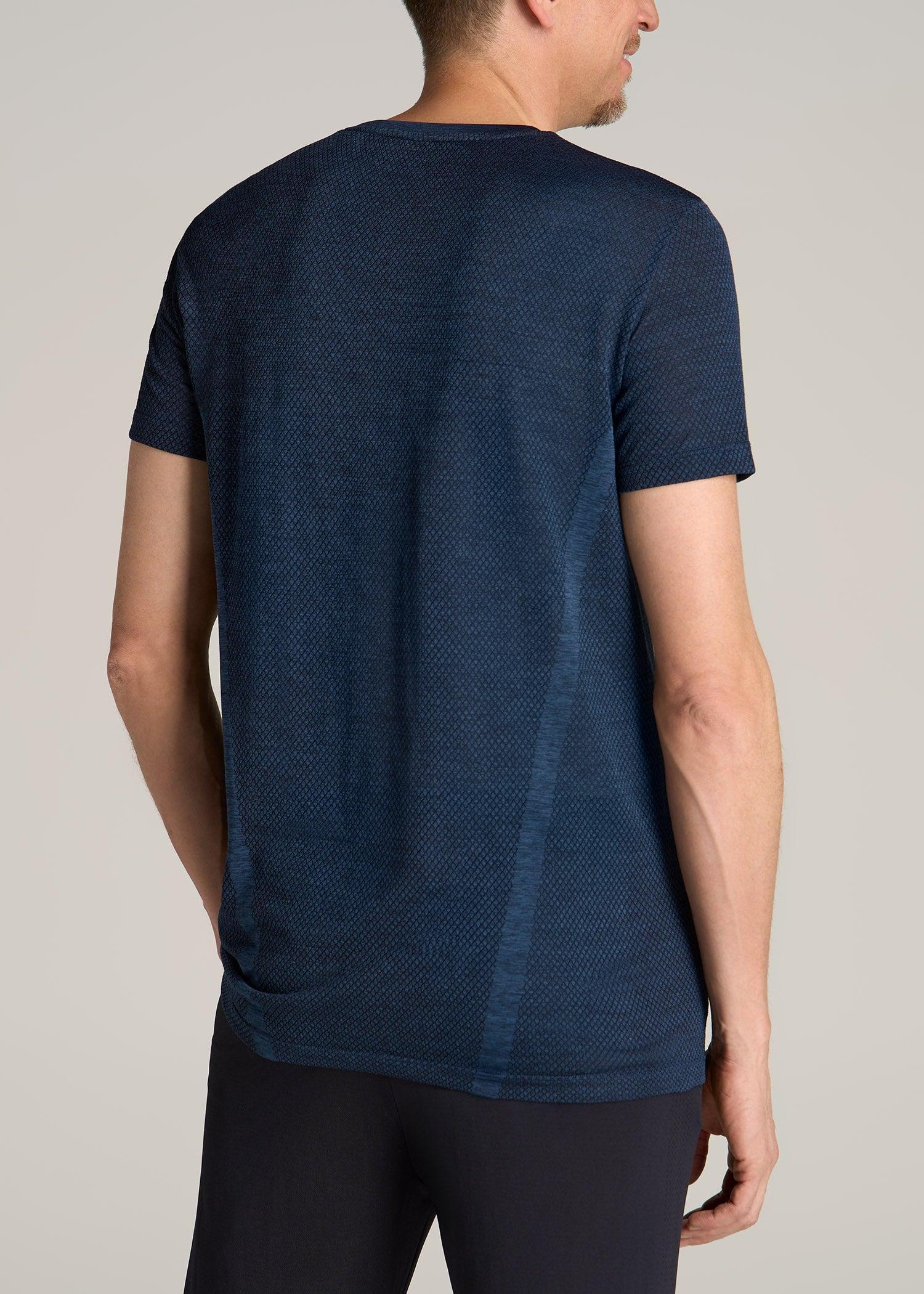 A.T. Performance MODERN-FIT Engineered Athletic Tall Tee in Navy Mix Male Product Image