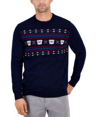 Club Room Mens Bulldog Fair Isle Sweater, Created for Macys Product Image