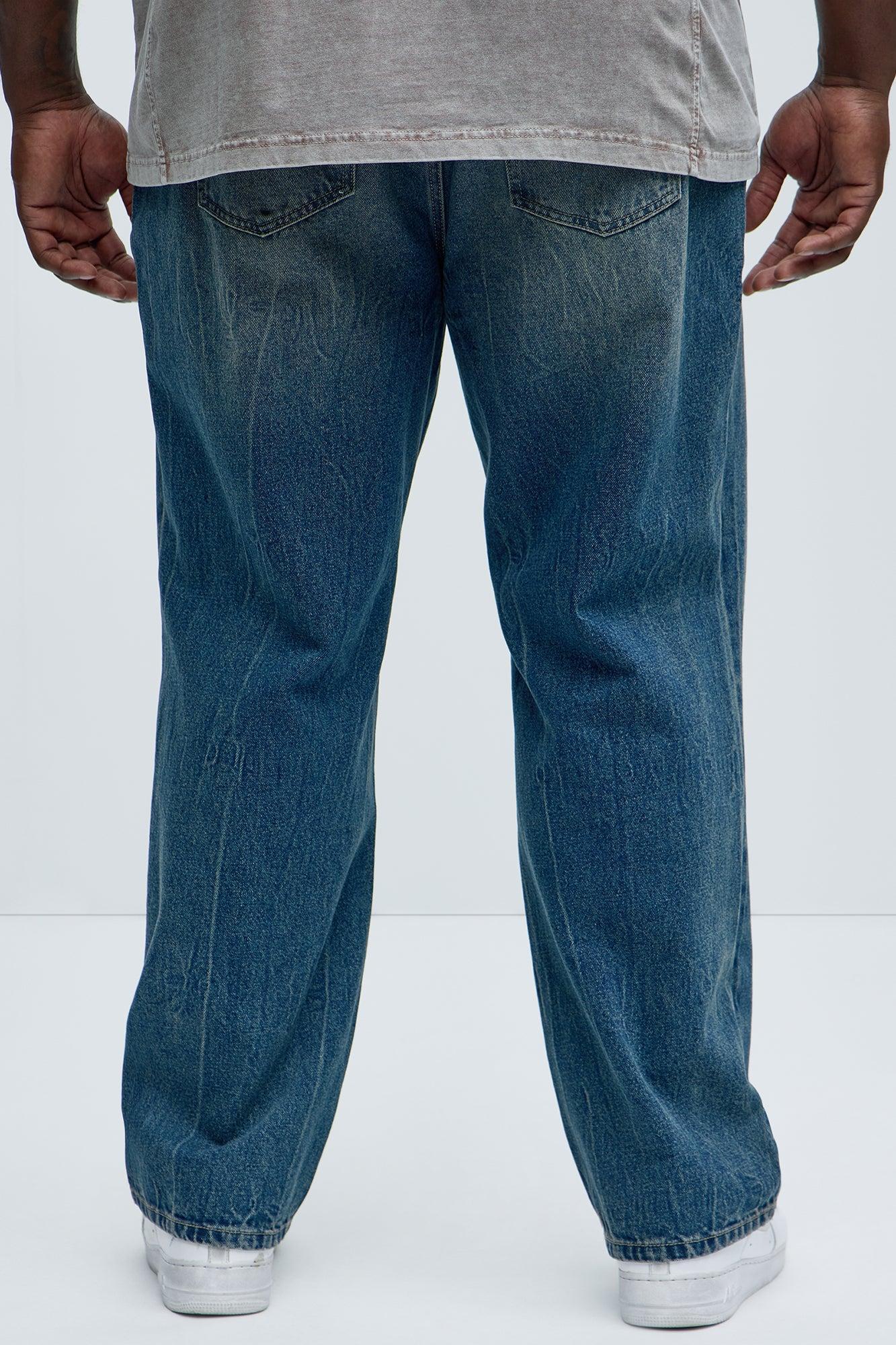 Brentonwood Distressed Straight Jeans - Vintage Blue Wash Product Image