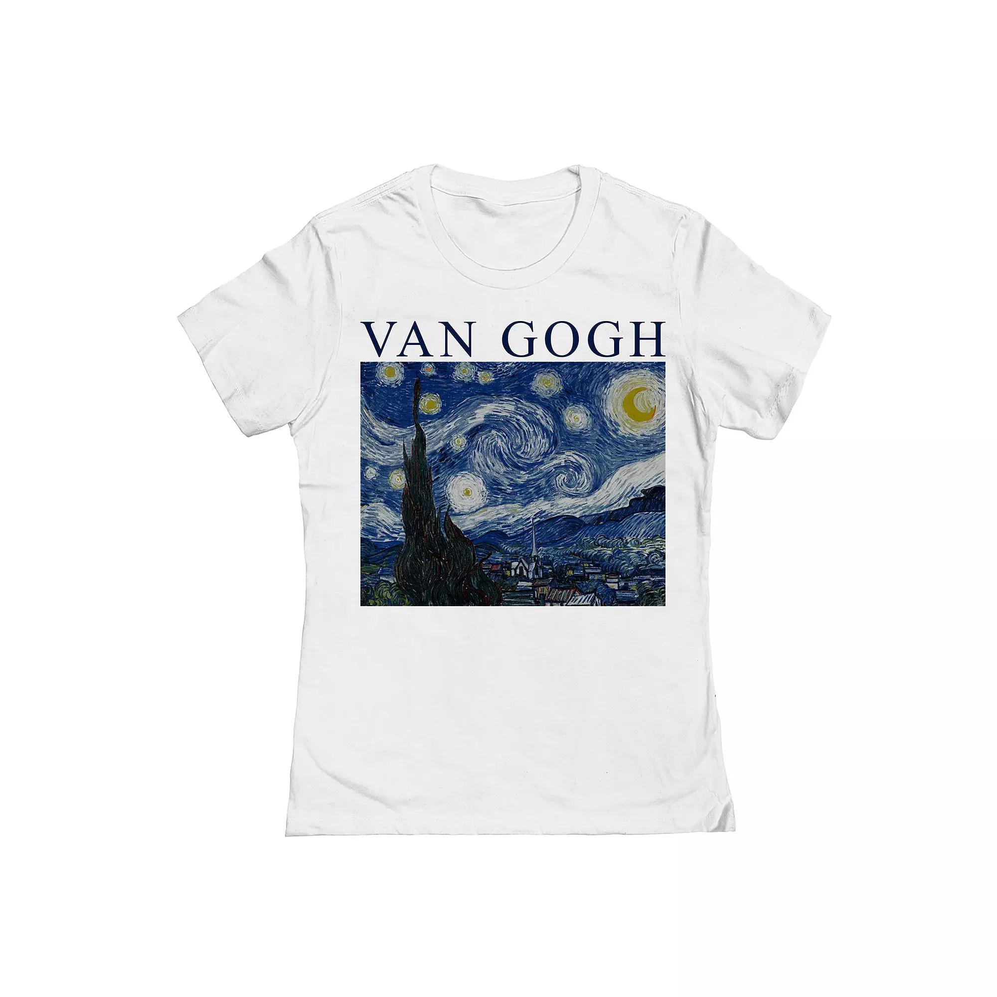 Juniors Van Goghstarry Night Womens Graphic Tee, Girls Product Image