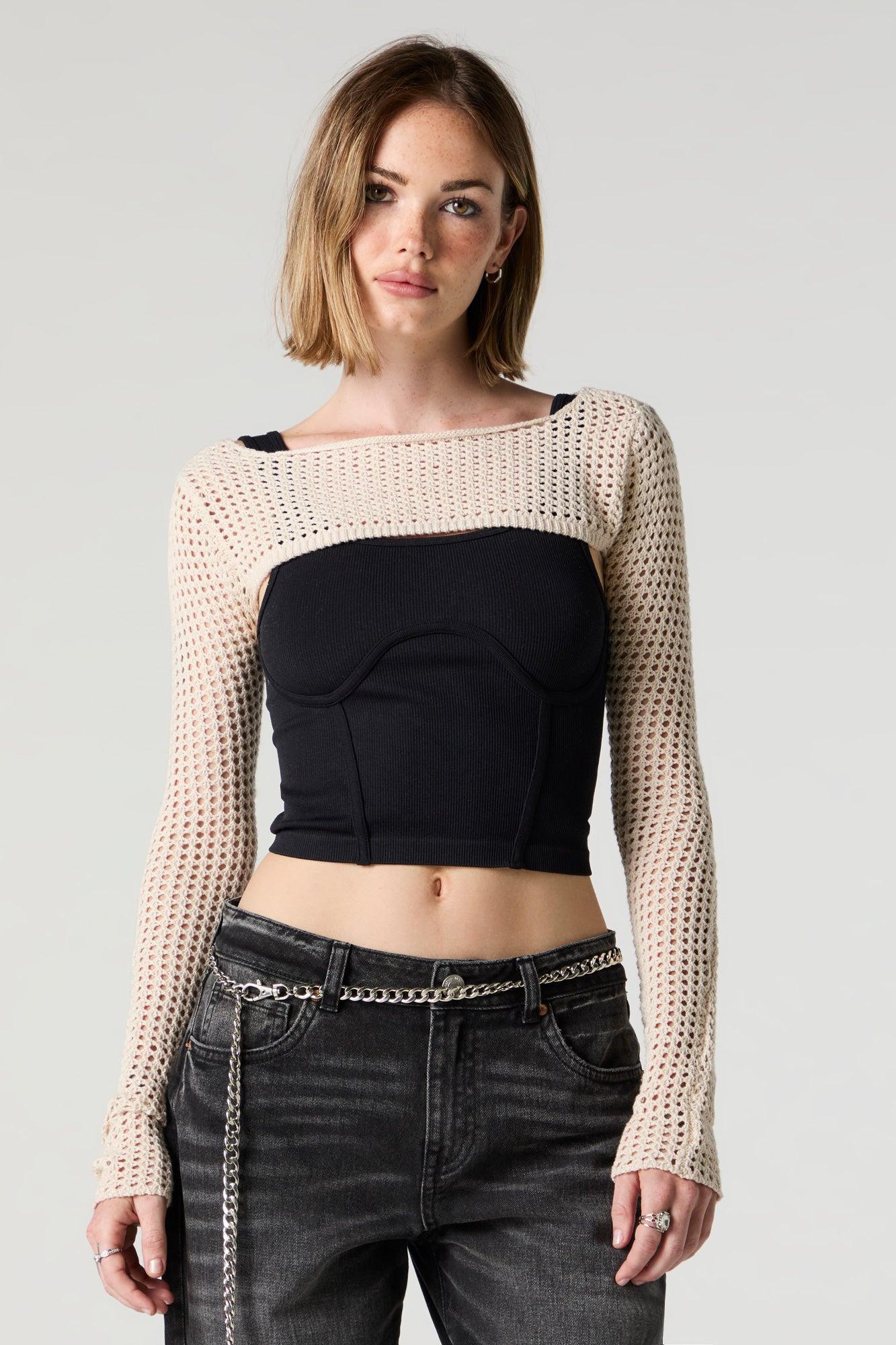 Open Knit Bolero Female Product Image