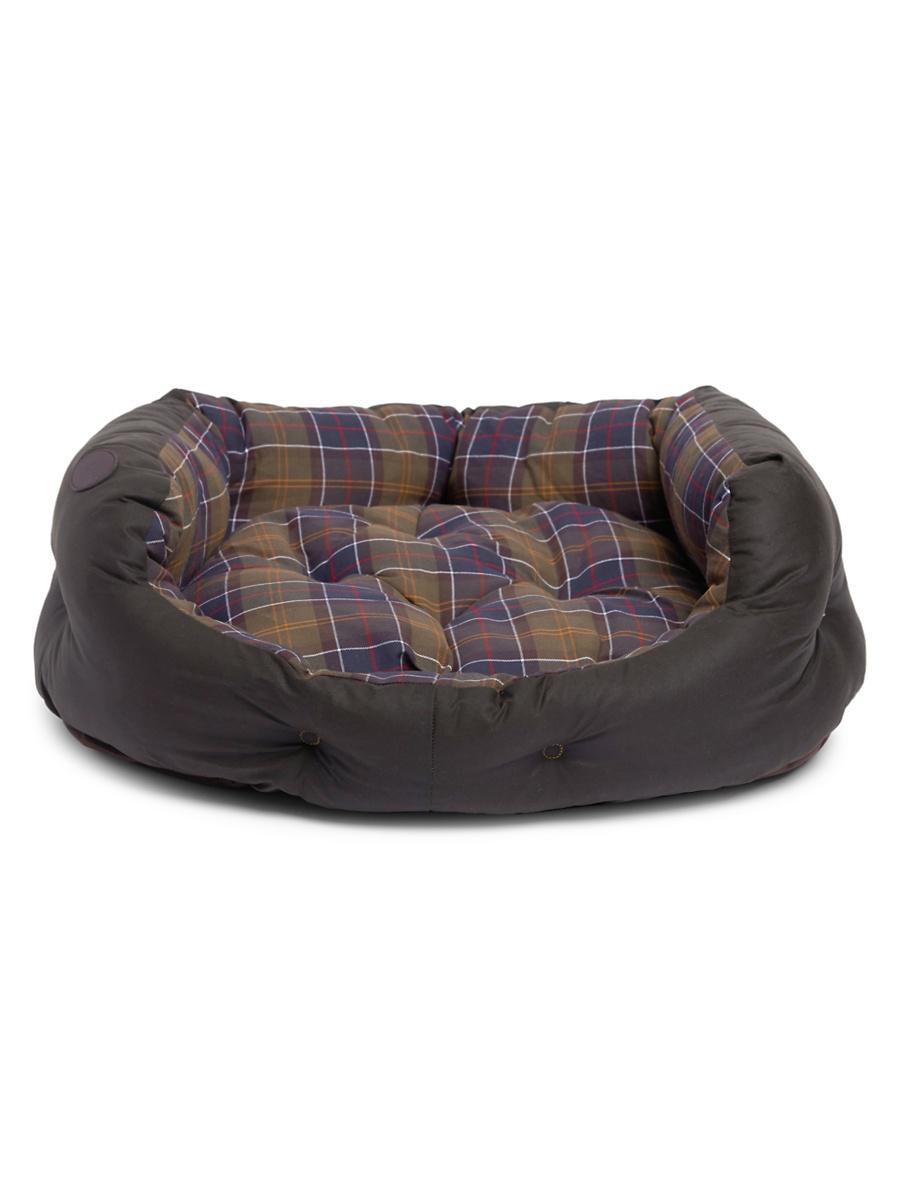 Mens Waxed Cotton Tartan Dog Bed Product Image