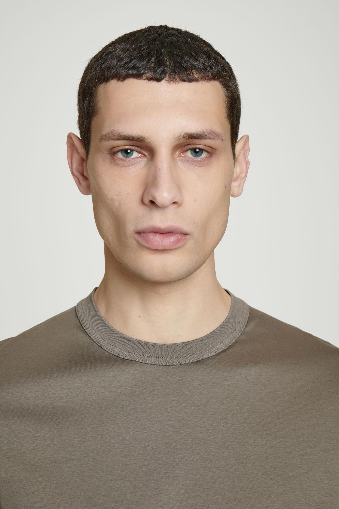 REGULAR-FIT MERCERIZED-COTTON T-SHIRT Product Image