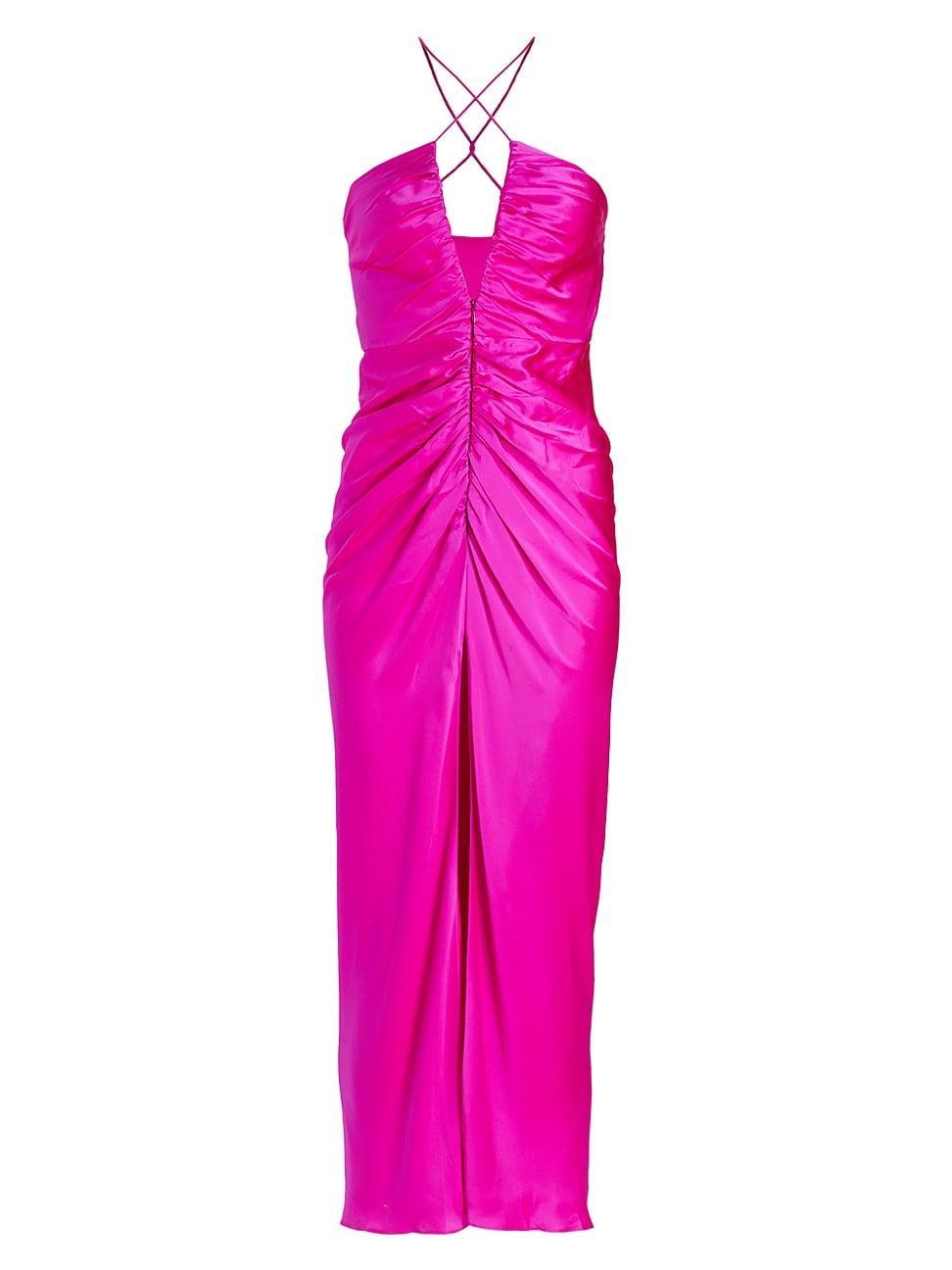Womens Keyhole Gathered Dress Product Image