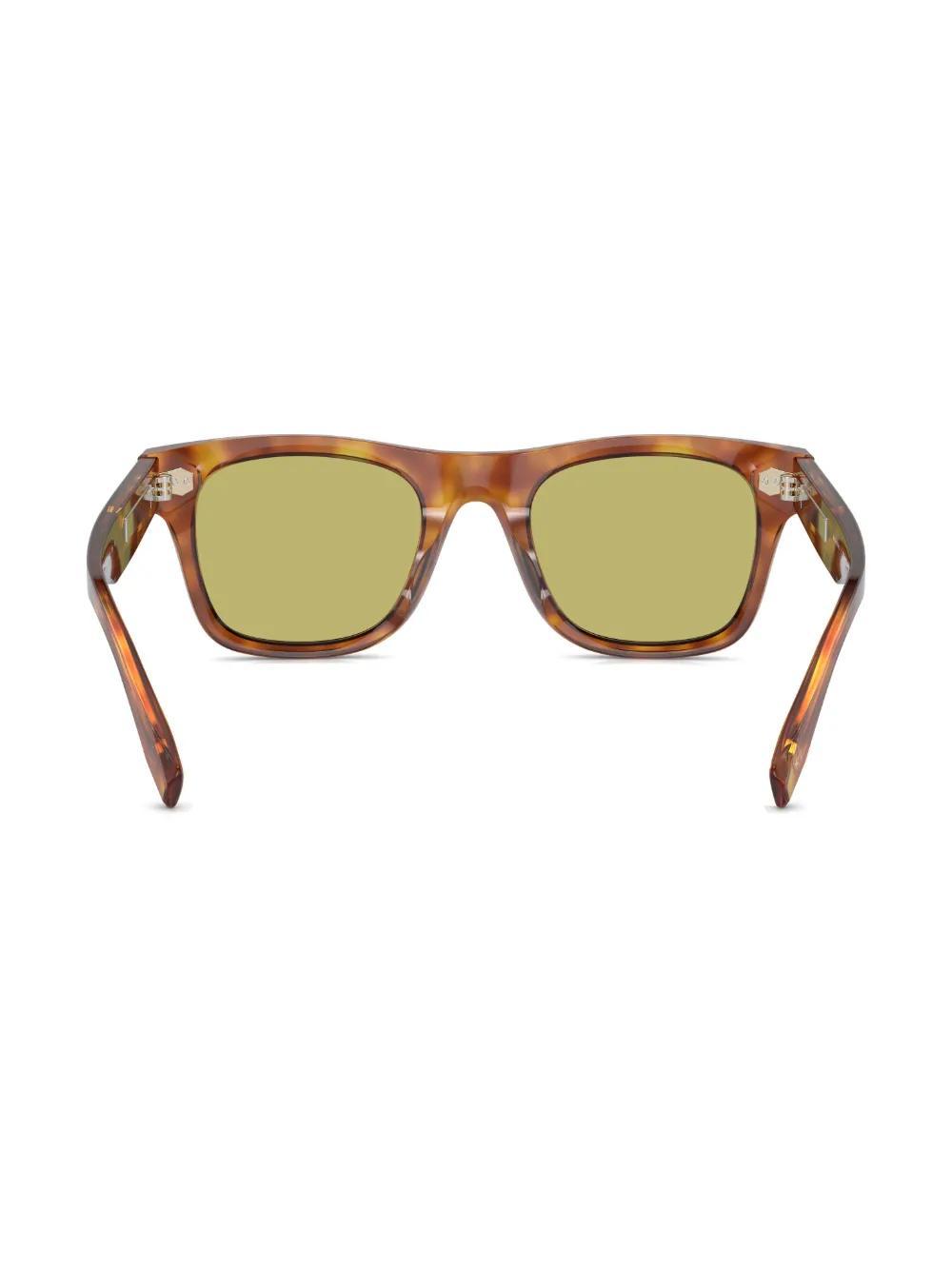 BRUNELLO CUCINELLI Bc4002s Mr.brunello Square-frame Sunglasses In Brown Product Image