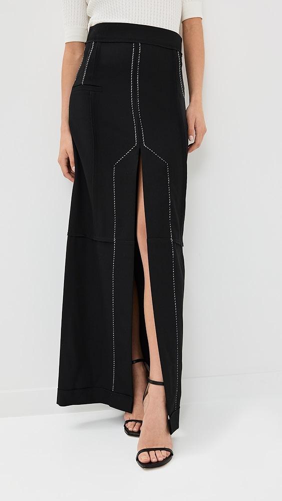 Victoria Beckham Deconstructed Floor Length Skirt | Shopbop Product Image