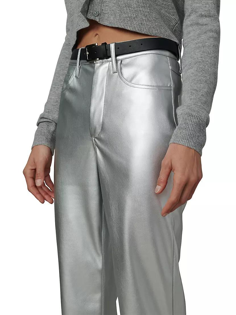 Margot Metallic Faux Leather Pants Product Image