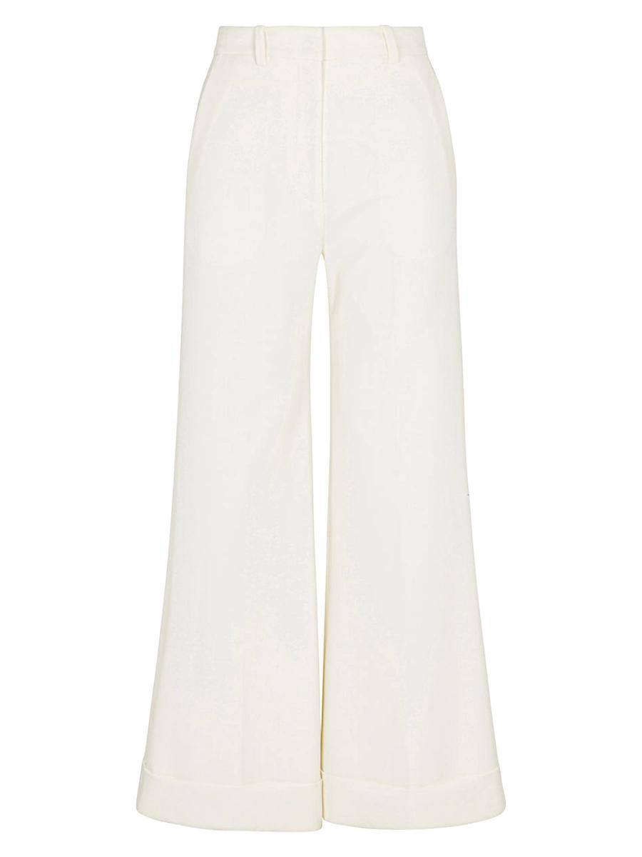 Womens High-Waist Suiting Trousers Product Image