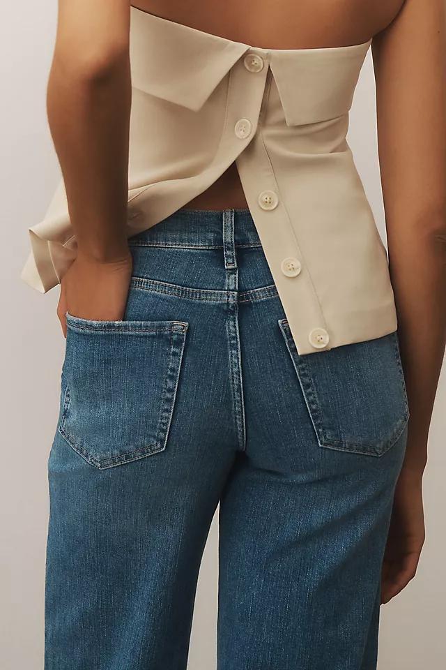 FRAME Le Palazzo Crop High-Rise Wide-Leg Jeans Product Image