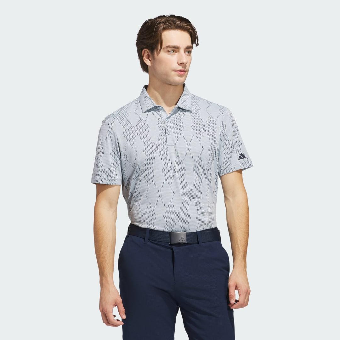 adidas Ultimate365 Micro Texture Polo Shirt Wonder Blue 2XL Mens Product Image