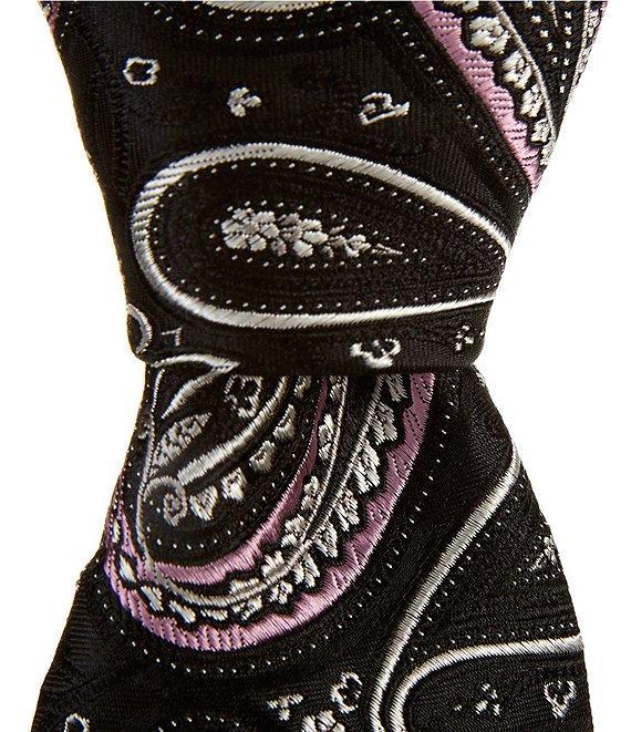 Roundtree & Yorke Pop Of Paisley 3 1/4#double; Woven Silk Tie Product Image