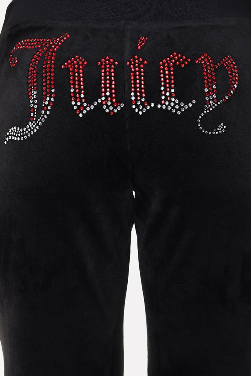 Ombre Big Bling Velour Track Pants Product Image