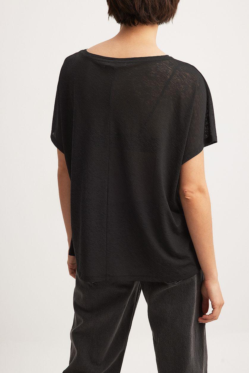 Sheer Kimono Sleeve T-shirt Product Image