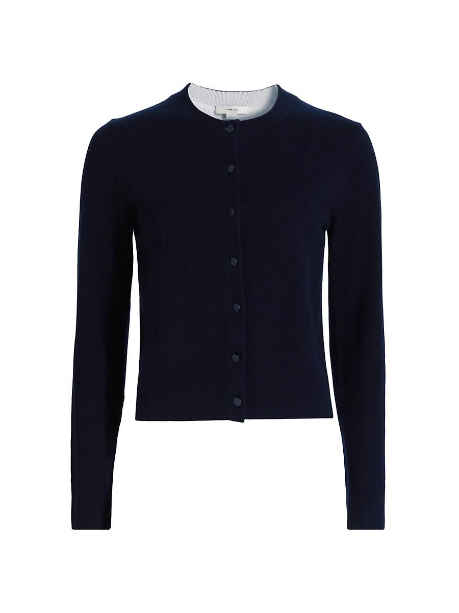 Womens Half Moon Wool & Cashmere Blend Cardigan Product Image