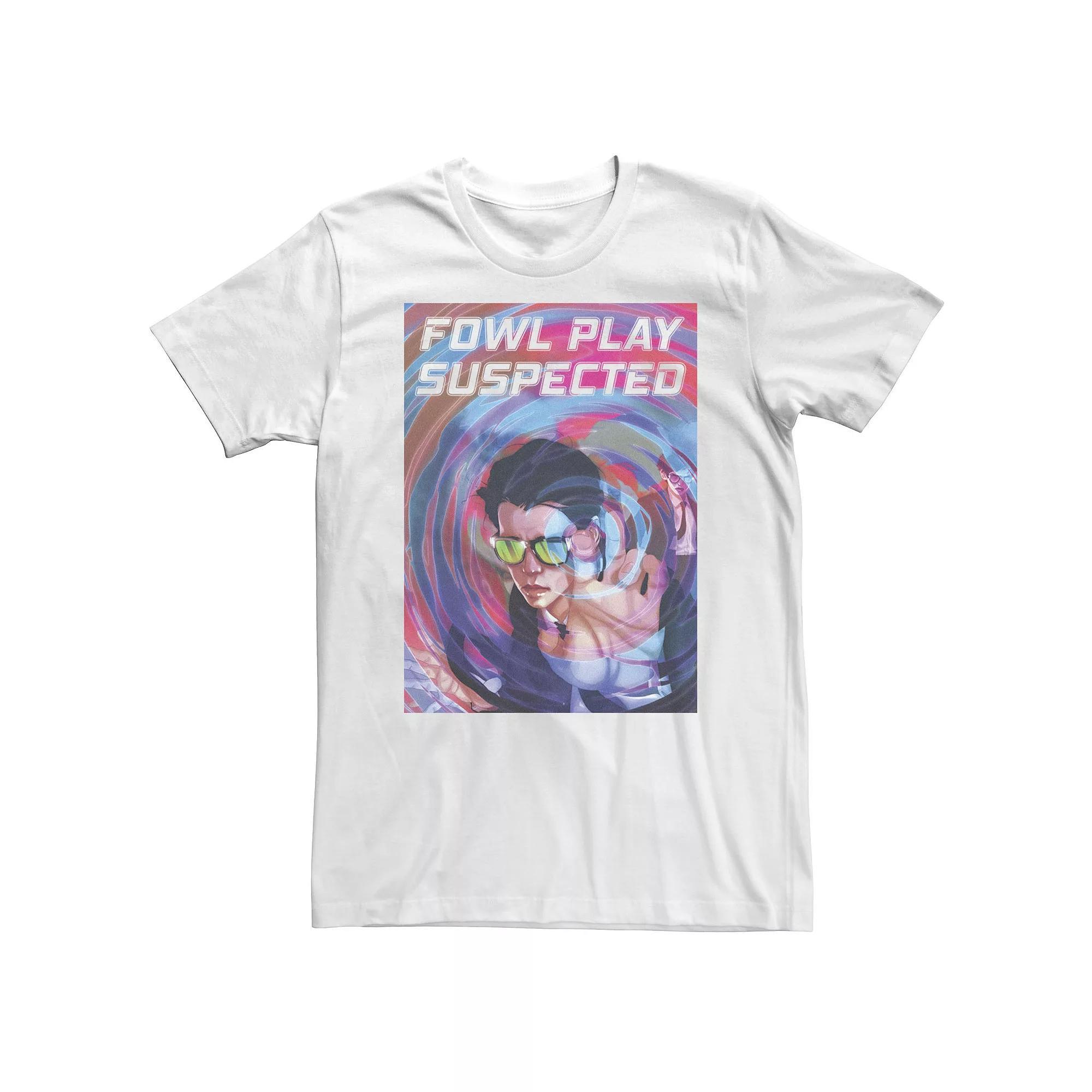 Big & Tall Artemis Fowl Ripple Poster Tee, Men's, Size: 3XL, White Product Image