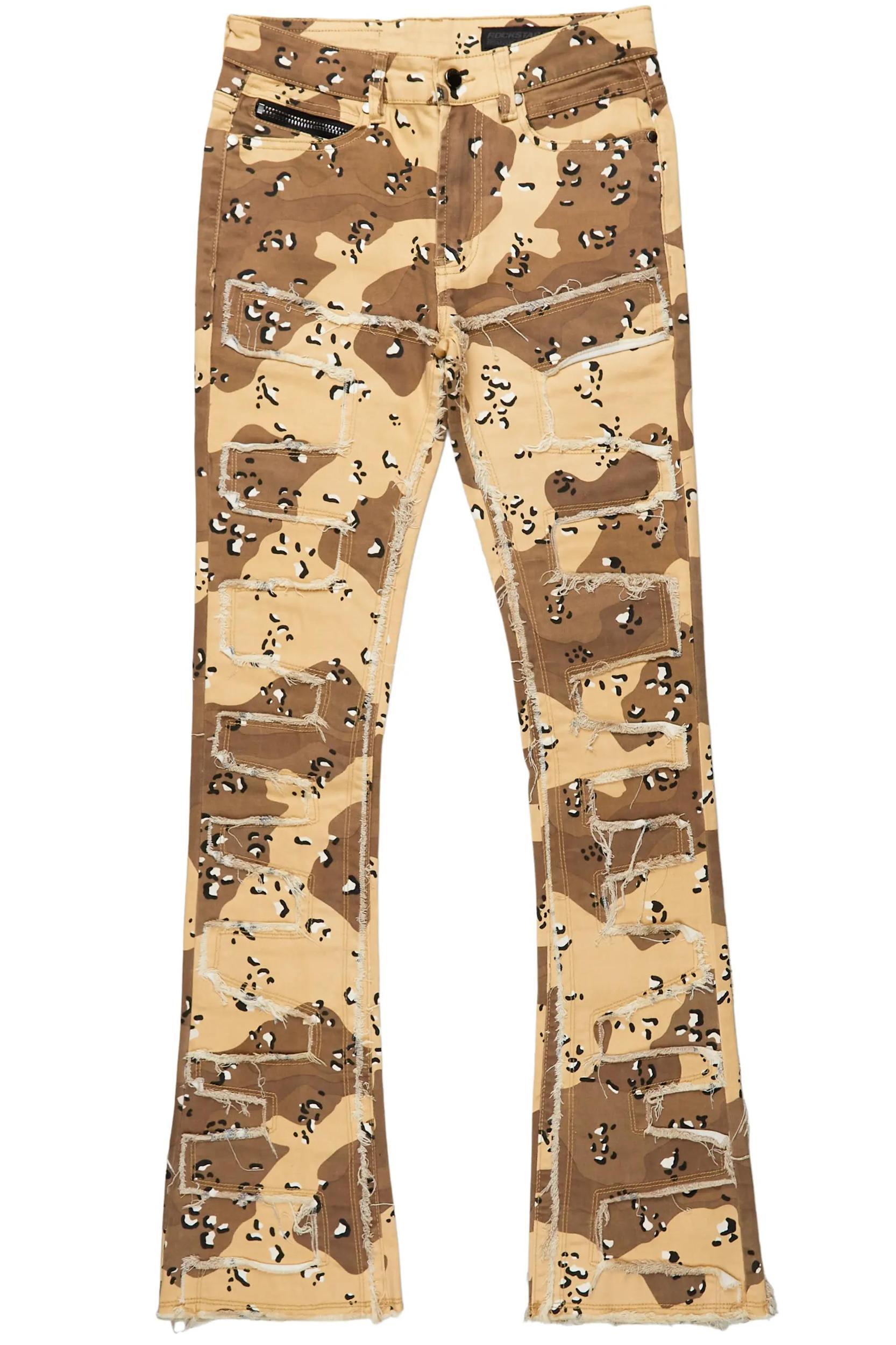 Shake Desert Camo Stacked Flare Jean Male Product Image