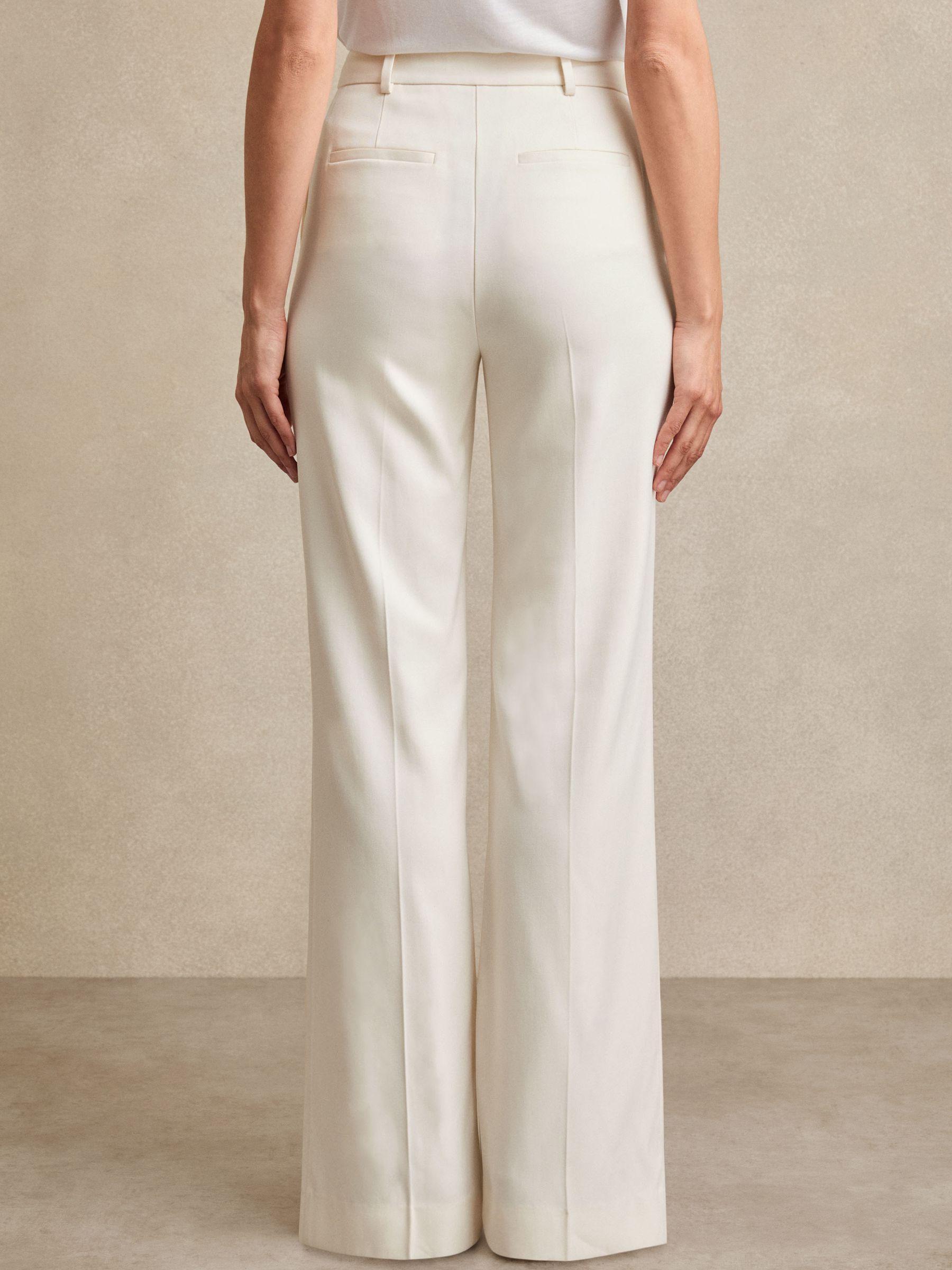 Petite Linen Belted Midi Shirt Dress in Ivory Product Image