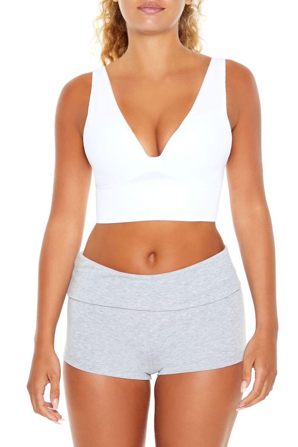 Seamless Plunging Longline Bralette | Forever 21 Product Image