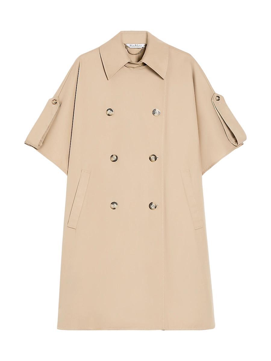 Womens Finezz Cotton Double-Breasted Coat Product Image