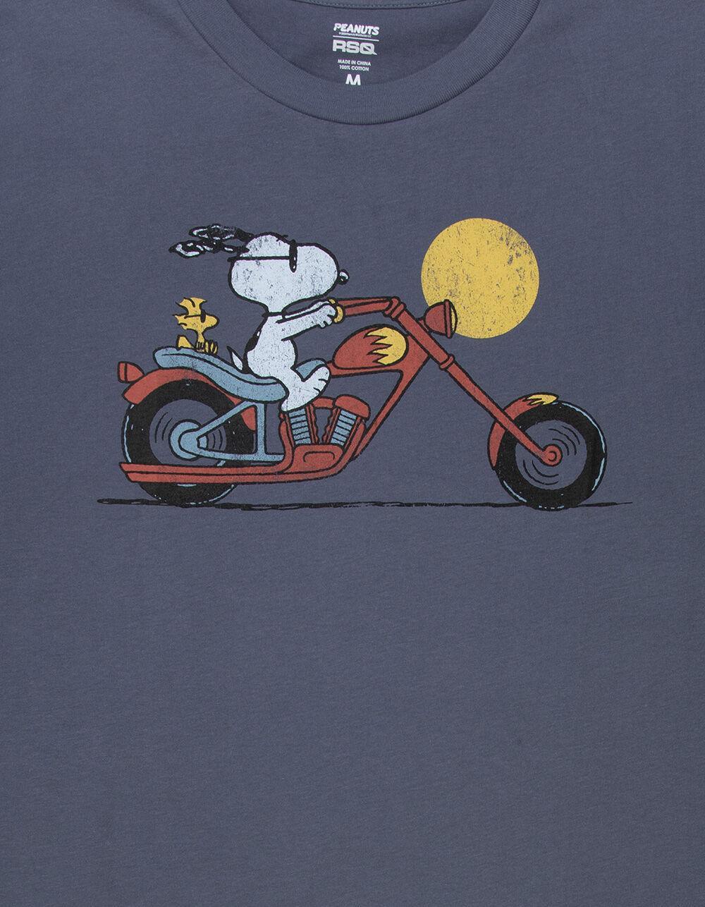RSQ x Peanuts Night Ride Mens Oversized Tee - NAVY Product Image