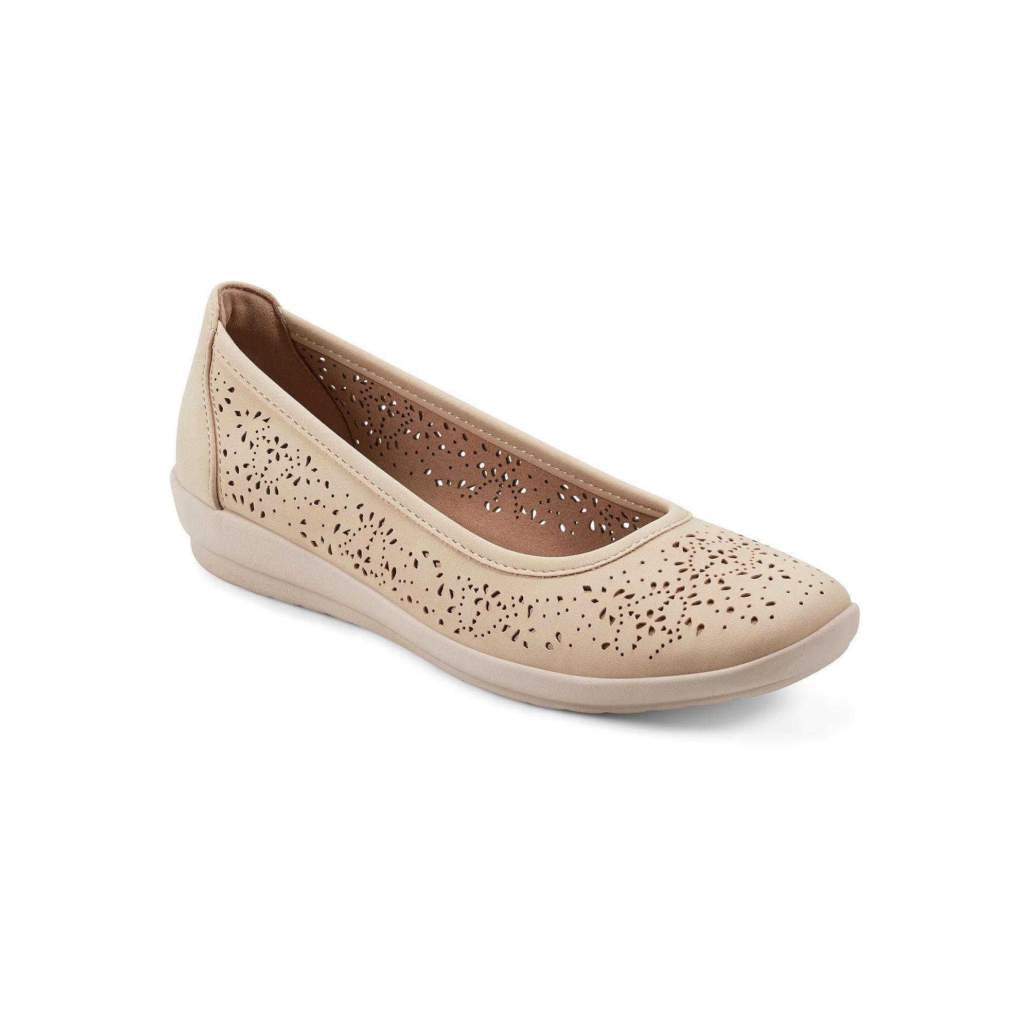 Easy Spirit Alessia Women's Perforated Demi Wedge Flats, Size: 10, Nude Product Image