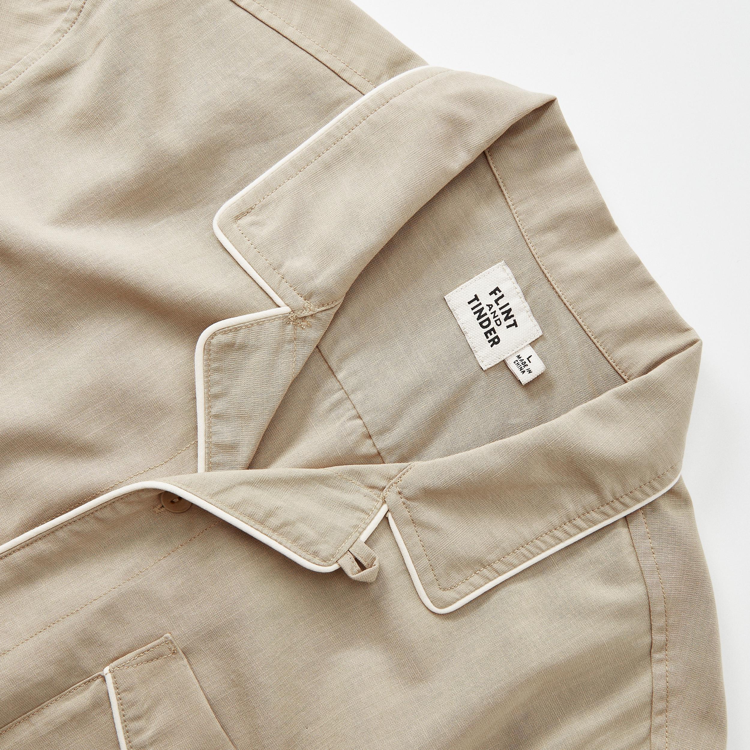 Camp Collar Tipped Short Sleeve Shirt Product Image