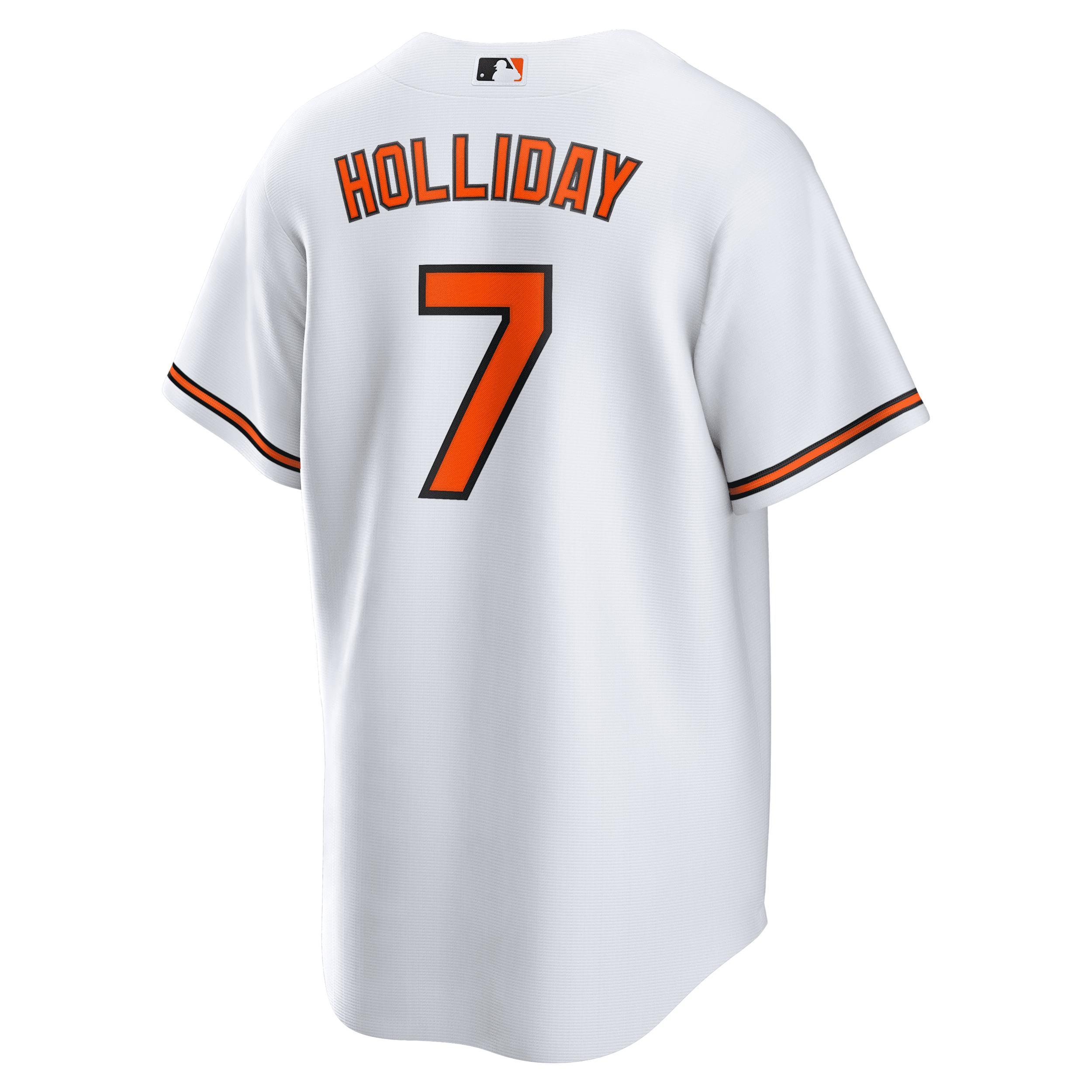 Men's Nike Jackson Holliday White Baltimore Orioles Home Replica Player Jersey, Size: Large Product Image