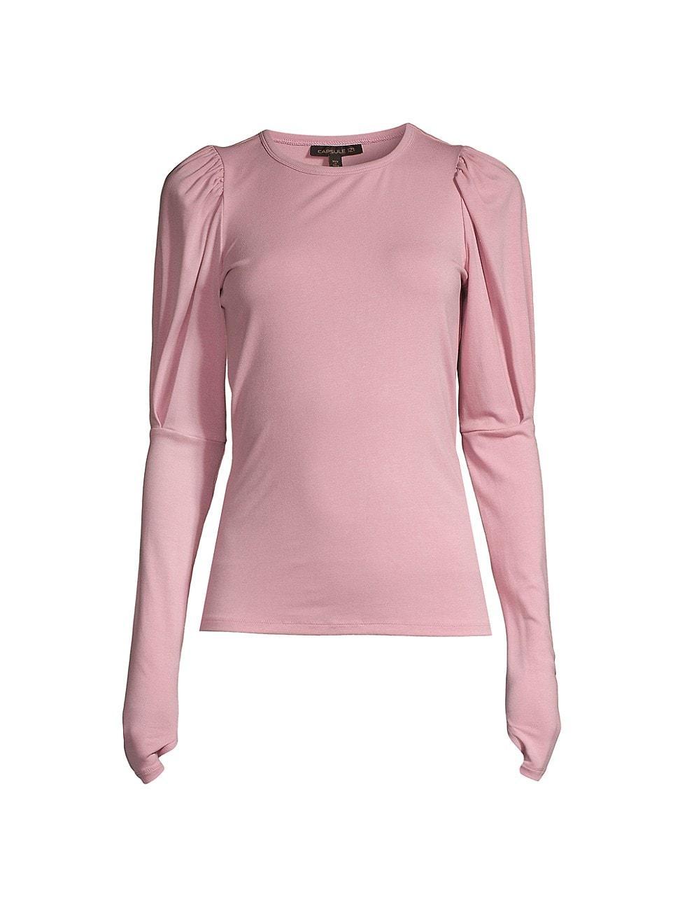 Womens Athena Puff-Sleeve T-Shirt Product Image
