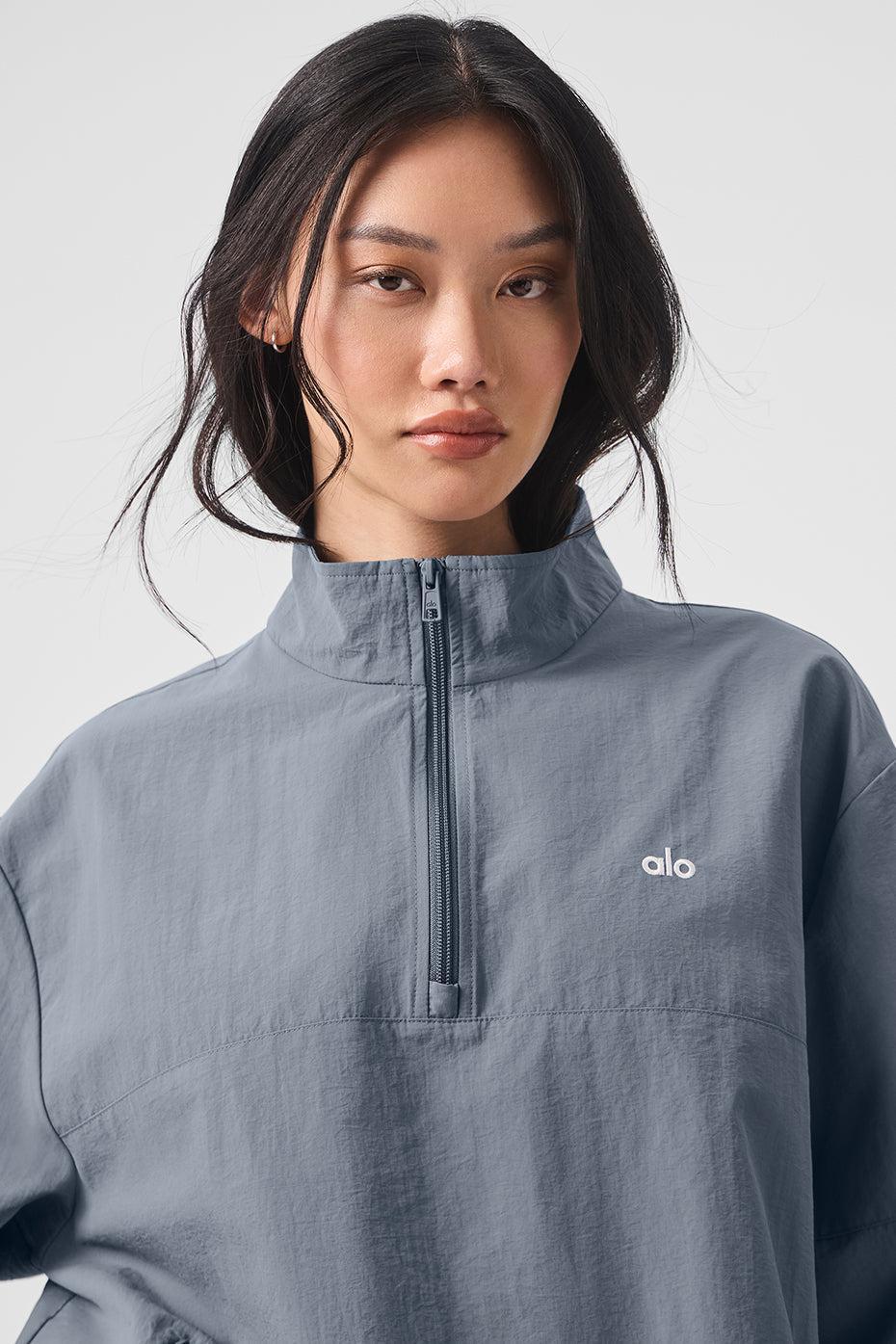 Lightweight Takeaway Track Pullover - Steel Grey Male Product Image