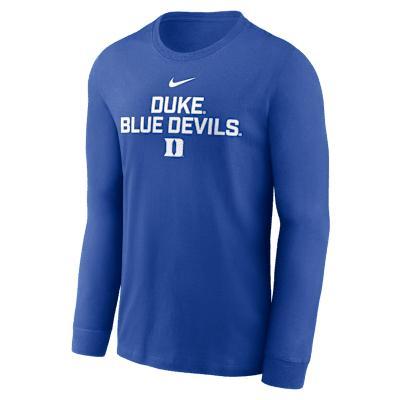 Duke Sideline Nike Men's Dri-FIT College Long-Sleeve T-Shirt Product Image