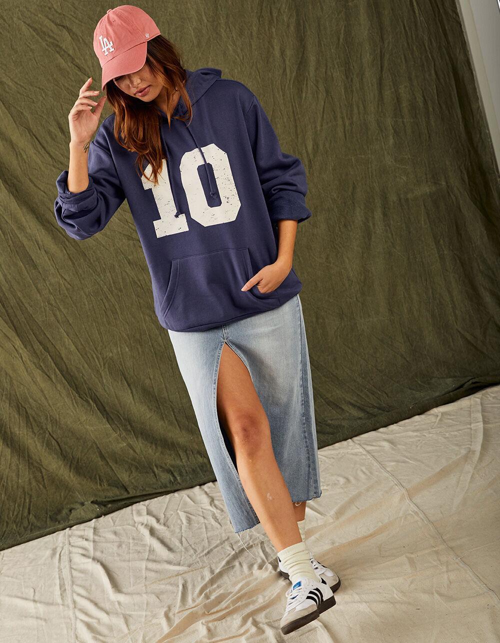 RSQ Womens Low Rise Denim Maxi Skirt - MEDIUM WASH Product Image