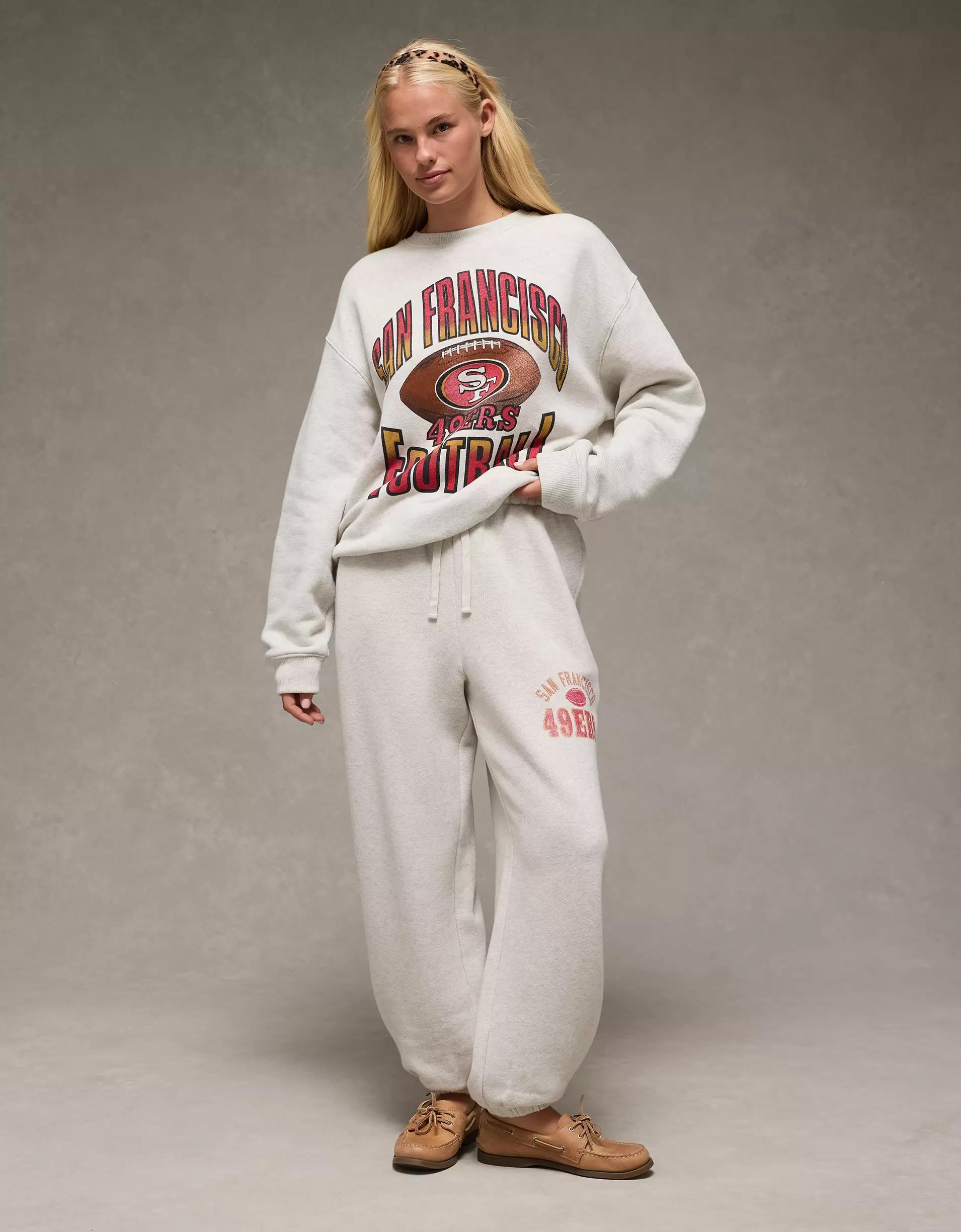 AE NFL San Francisco 49ers Graphic Relaxed Fit Sweatshirt Product Image